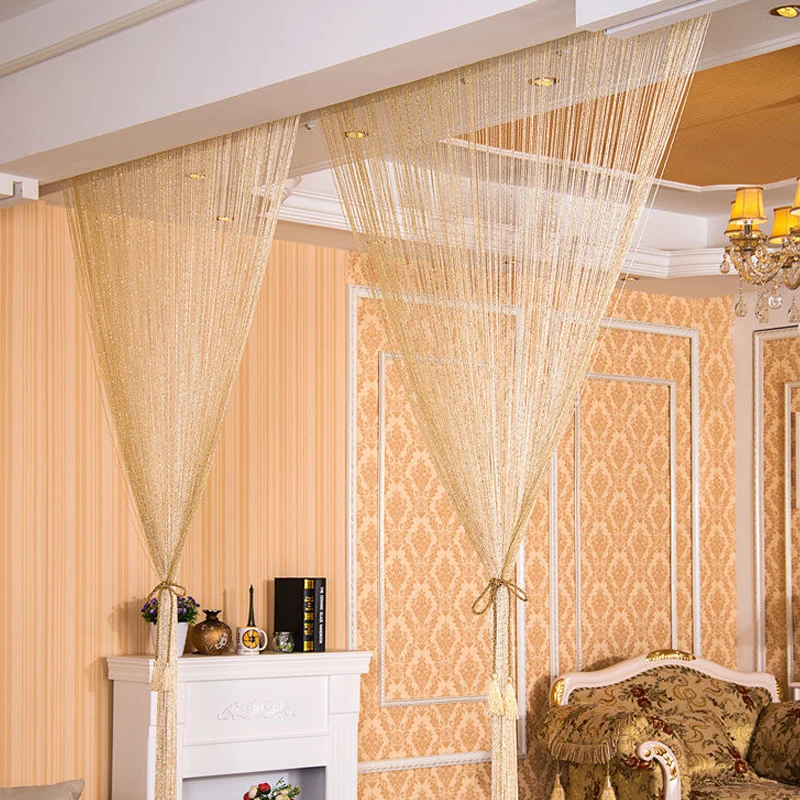 3x2.8m Shiny Tassel Flash Silver Line String Curtain Window Door Divider Sheer Party Curtains Valance Home Decoration
3x2.8m Shiny Tassel Flash Silver Line String Curtain Window Door Divider Sheer Party Curtains Valance Home Decoration