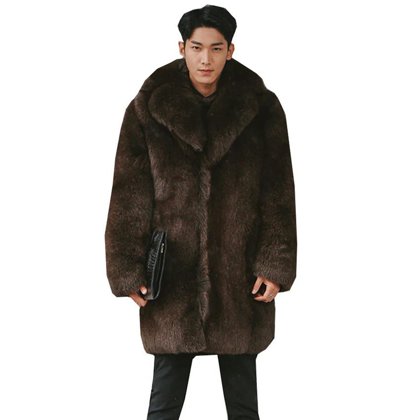 Popular men's fur coats imitation of fox fur coat in the long men's fur fur coat men's fur body mink fur mink coat
Popular men's fur coats imitation of fox fur coat in the long men's fur fur coat men's fur body mink fur mink coat