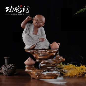 5 Model For Choice Japanese Style Ceramic Little Monk Buddha Creative Backflow Incense Burner Smoke Stove Censer
5 Model For Choice Japanese Style Ceramic Little Monk Buddha Creative Backflow Incense Burner Smoke Stove Censer