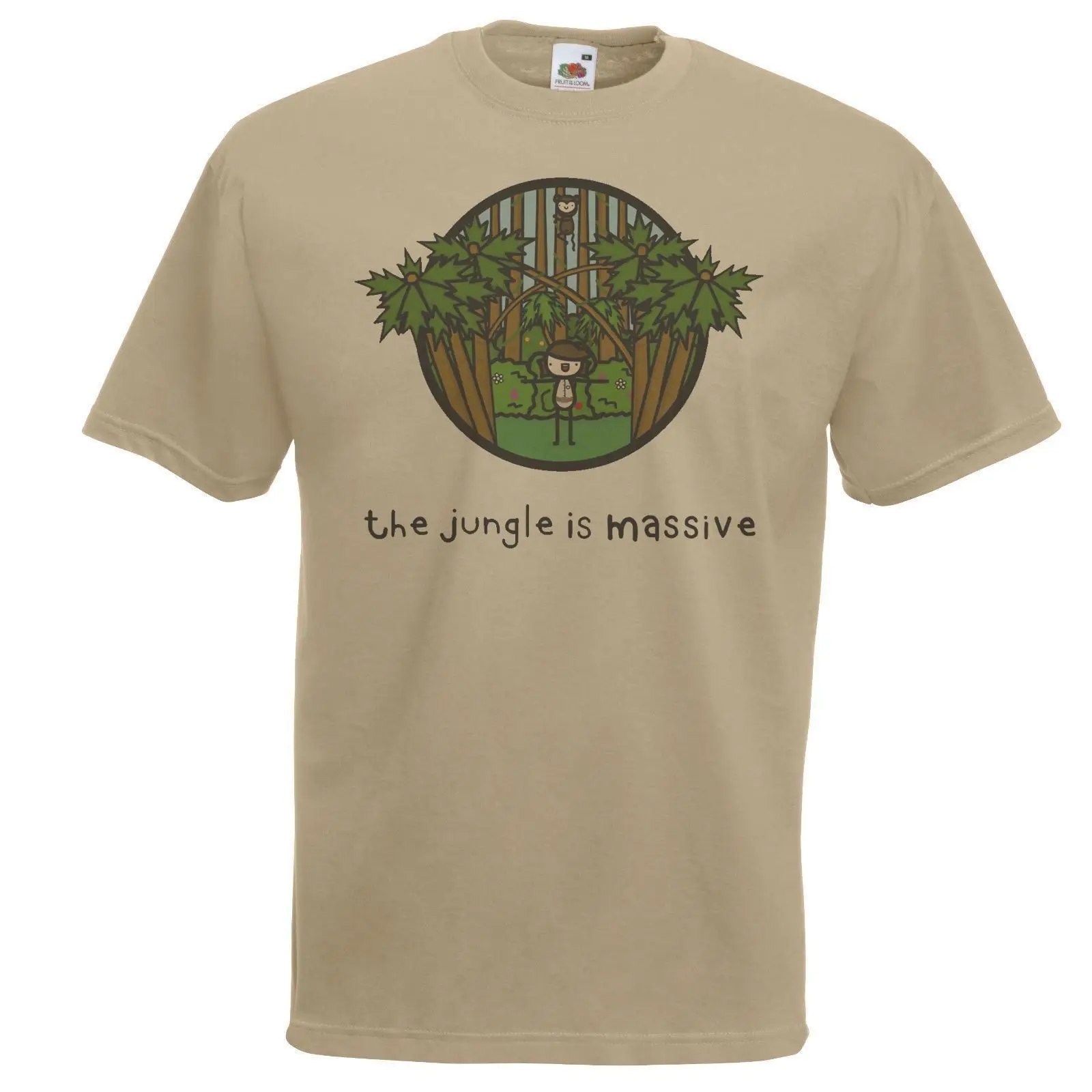 Mens Khaki The Jungle Is Massive T-Shirt Junglist Drum & Bass D&B TShirt Cartoon t shirt men Unisex New Fashion tshirt
Mens Khaki The Jungle Is Massive T-Shirt Junglist Drum & Bass D&B TShirt Cartoon t shirt men Unisex New Fashion tshirt