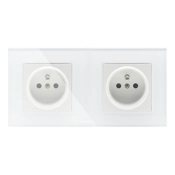 New Arrivals 16A French Standard, 2 Gang Wall Electric / Power Double Socket / Plug, Crystal Glass Panel,GB-C7C2FR-11
New Arrivals 16A French Standard, 2 Gang Wall Electric / Power Double Socket / Plug, Crystal Glass Panel,GB-C7C2FR-11