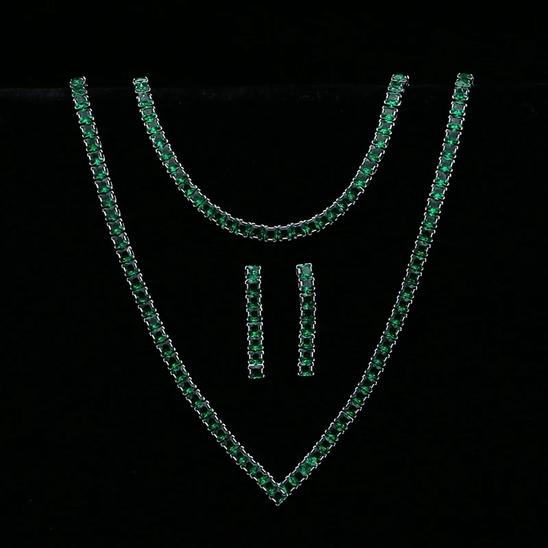Square Green Cubic Zirconia Silver Color Jewelry Sets For Women Wedding Bracelet Pendant Earrings Necklace Bridal Jewelry Sets
Square Green Cubic Zirconia Silver Color Jewelry Sets For Women Wedding Bracelet Pendant Earrings Necklace Bridal Jewelry Sets