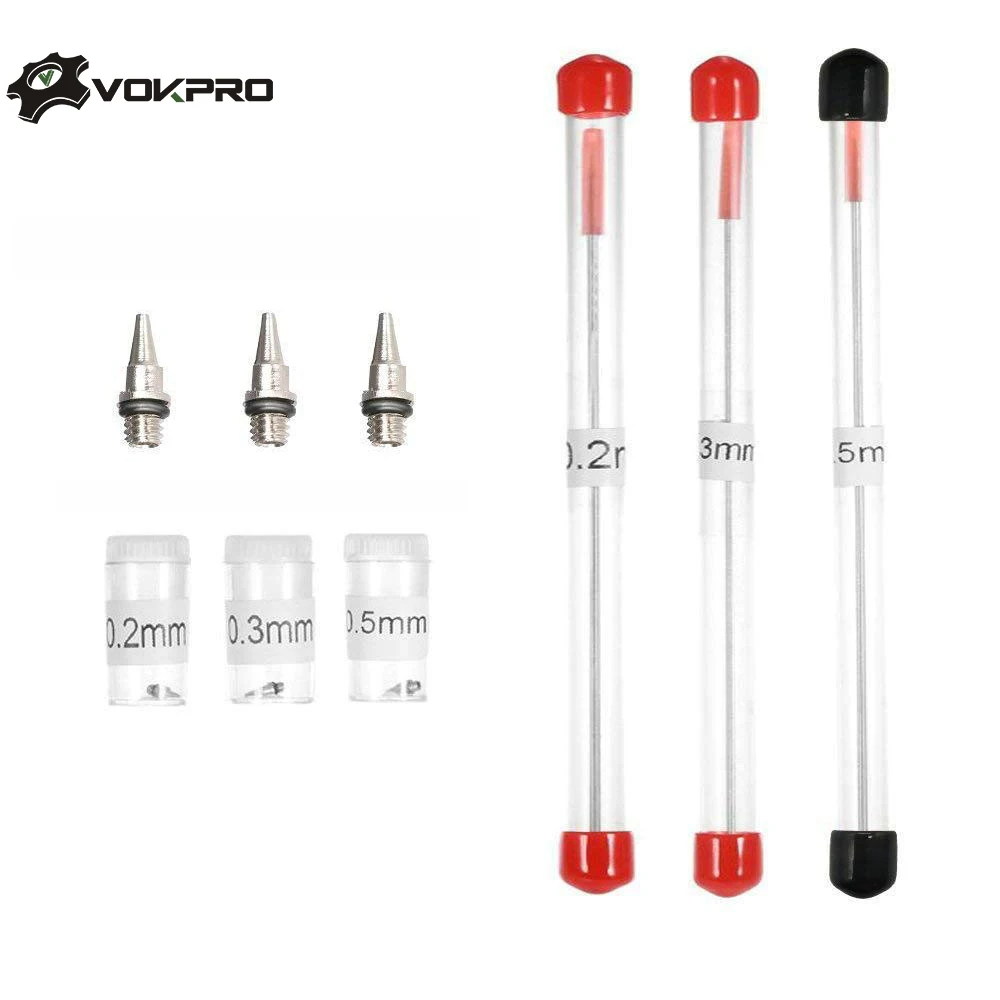 0.2/0.3/0.5mm Airbrush Nozzle Needle Replacement Parts For Airbrushes Spray Gun Model Spraying Paint Sprayer Tool Accessories
0.2/0.3/0.5mm Airbrush Nozzle Needle Replacement Parts For Airbrushes Spray Gun Model Spraying Paint Sprayer Tool Accessories