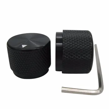 Taiss/ 2pcs Black Aluminum Rotary Electronic Control Potentiometer Knob for 6 mm Diameter Shaft, 20mm Dia x 15.5mm Height
Taiss/ 2pcs Black Aluminum Rotary Electronic Control Potentiometer Knob for 6 mm Diameter Shaft, 20mm Dia x 15.5mm Height