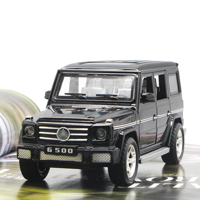 1:30 Diecasts SUV Car Model G500 Vehicles Metal Alloy Toy Cars With Sound Light Pull Back Collection Car Toys For Boy Children
1:30 Diecasts SUV Car Model G500 Vehicles Metal Alloy Toy Cars With Sound Light Pull Back Collection Car Toys For Boy Children