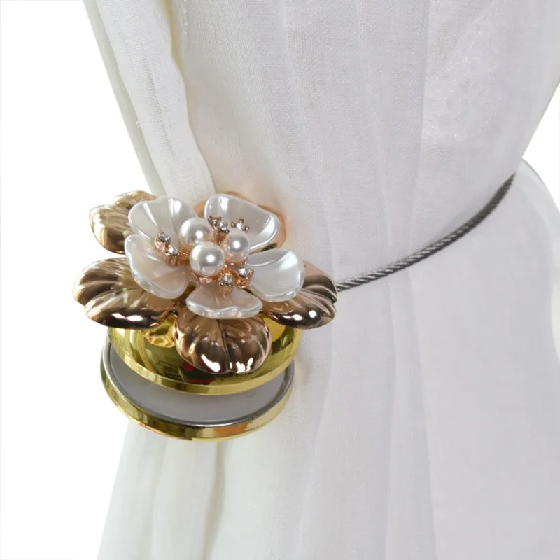 Pearl Flowers Magnetic Curtain Strap Free Installation Perforated Tiebacks Magnetic Buckle Holder Window Curtains Accessories
Pearl Flowers Magnetic Curtain Strap Free Installation Perforated Tiebacks Magnetic Buckle Holder Window Curtains Accessories