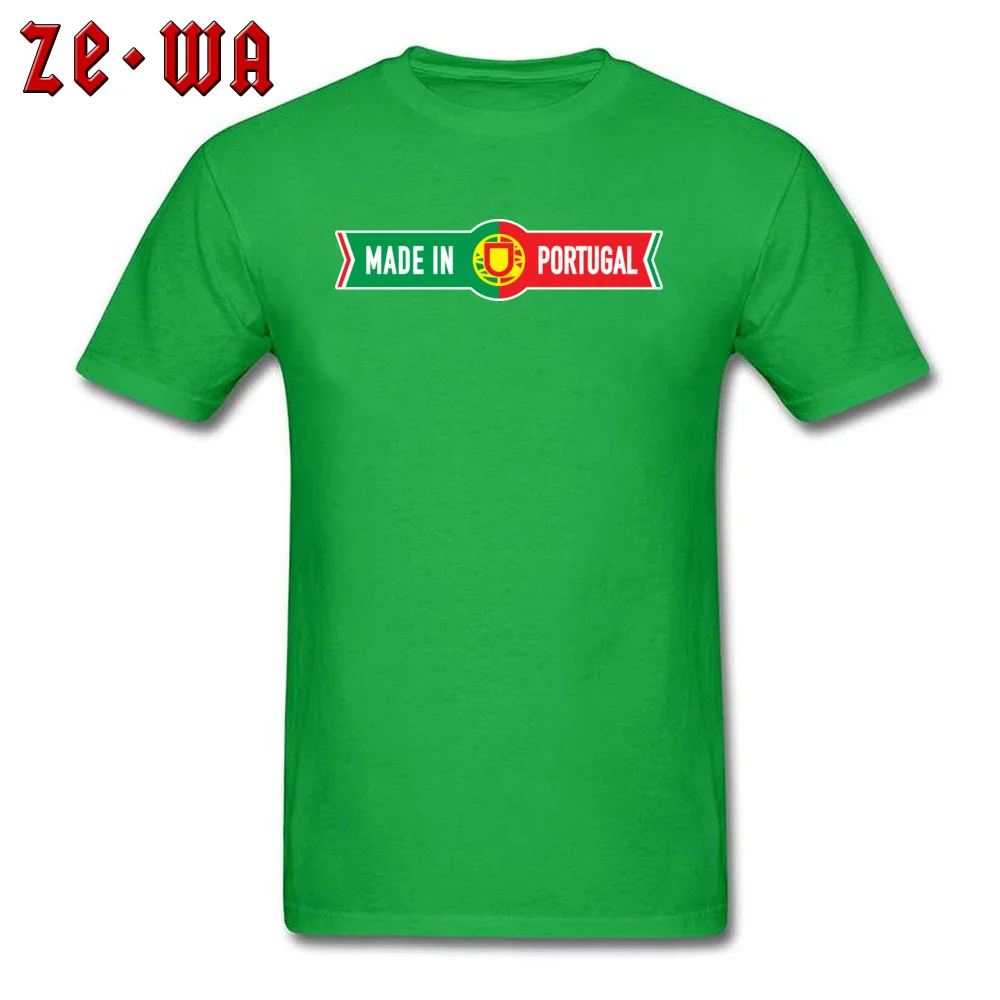 Made in Portugal Summer Fall 100% Cotton Fabric Crewneck Tops & Tees Short Sleeve Summer Tshirts Wholesale Summer T-shirts Made in Portugal green