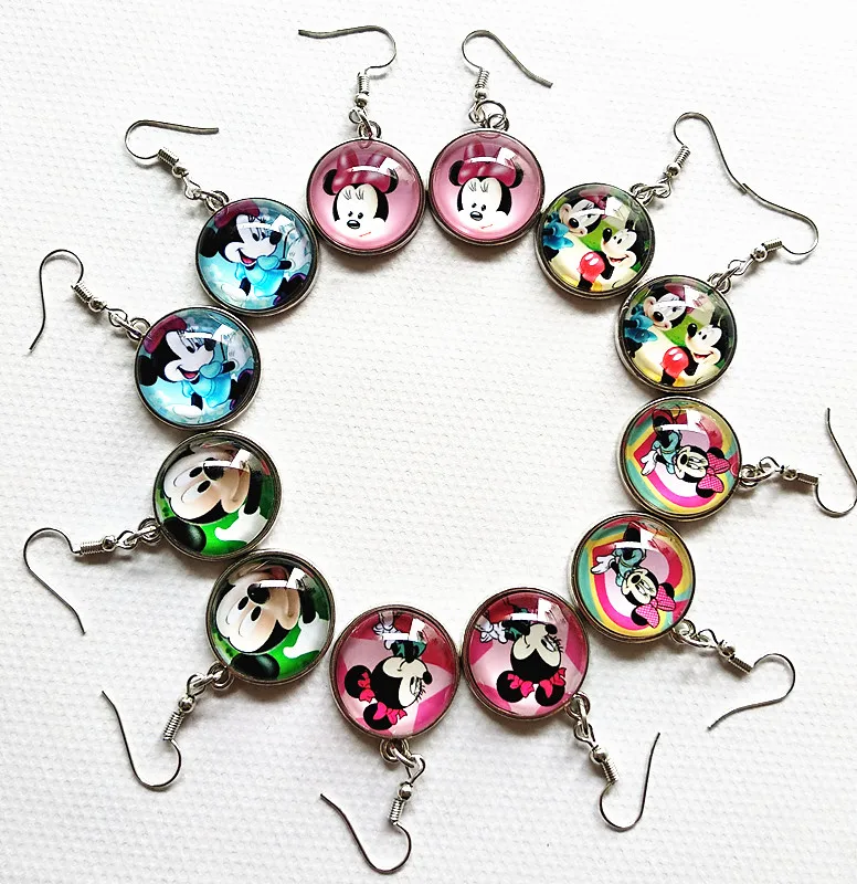 24pairs/lot Cartoon Earrings Pink Rose Blue Lovely mouse Minnie Drop Earrings for Kids Girls earbob ear pendants Jewelry
24pairs/lot Cartoon Earrings Pink Rose Blue Lovely mouse Minnie Drop Earrings for Kids Girls earbob ear pendants Jewelry