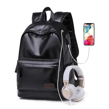 men usb anti theft leather girl boy bag black nylon charging business backpack wear waterproof laptop bag Mochila Escolar
men usb anti theft leather girl boy bag black nylon charging business backpack wear waterproof laptop bag Mochila Escolar