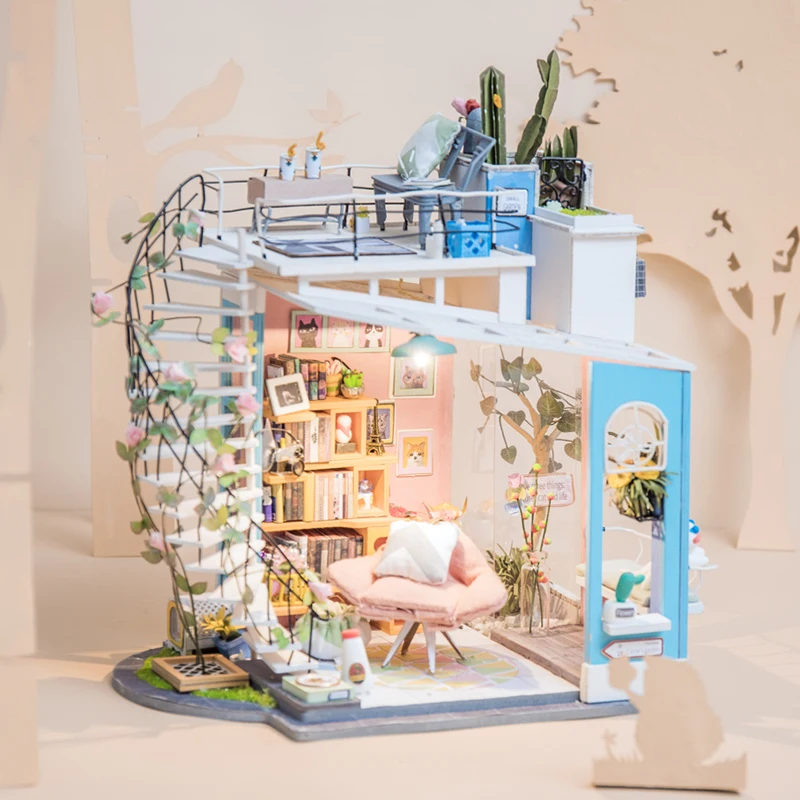 Robotime DIY Wooden Doll house Kits for Doll Dollhouse Miniature with Furniture Toys for Children Girl's Gift
Robotime DIY Wooden Doll house Kits for Doll Dollhouse Miniature with Furniture Toys for Children Girl's Gift