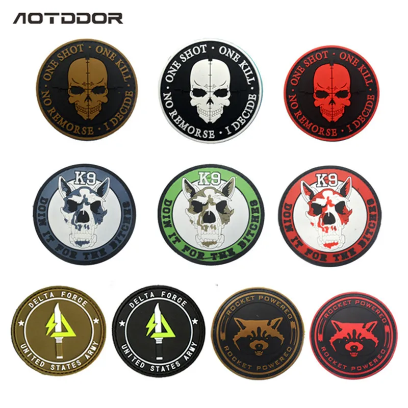 3D PVC K9 SERVICE DOG One Shot One Kill Tactical USA Army Morale Patch Hook&Loop Appliques Rubber Decorative Badge
3D PVC K9 SERVICE DOG One Shot One Kill Tactical USA Army Morale Patch Hook&Loop Appliques Rubber Decorative Badge