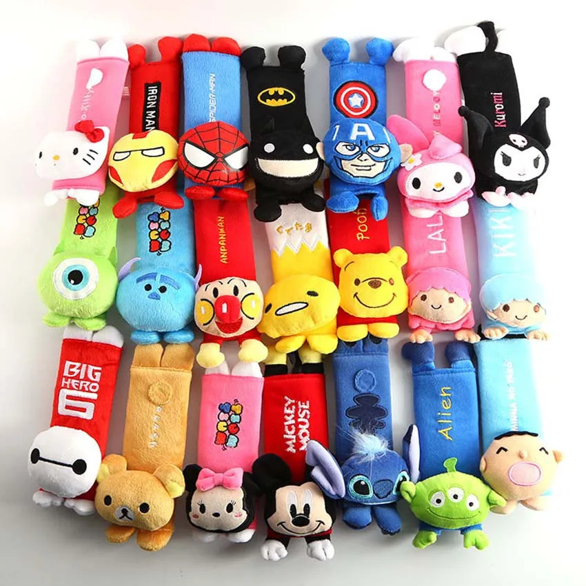 1 Pair cute Cartoon Car Safety Seat Belt cover Child Shoulder Pads Protection