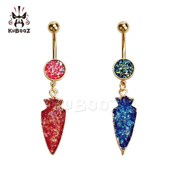 KUBOOZ stainless steel Navel ring rose gold dangle body jewelry piercing mix 2 colors wholesale free shipping
KUBOOZ stainless steel Navel ring rose gold dangle body jewelry piercing mix 2 colors wholesale free shipping