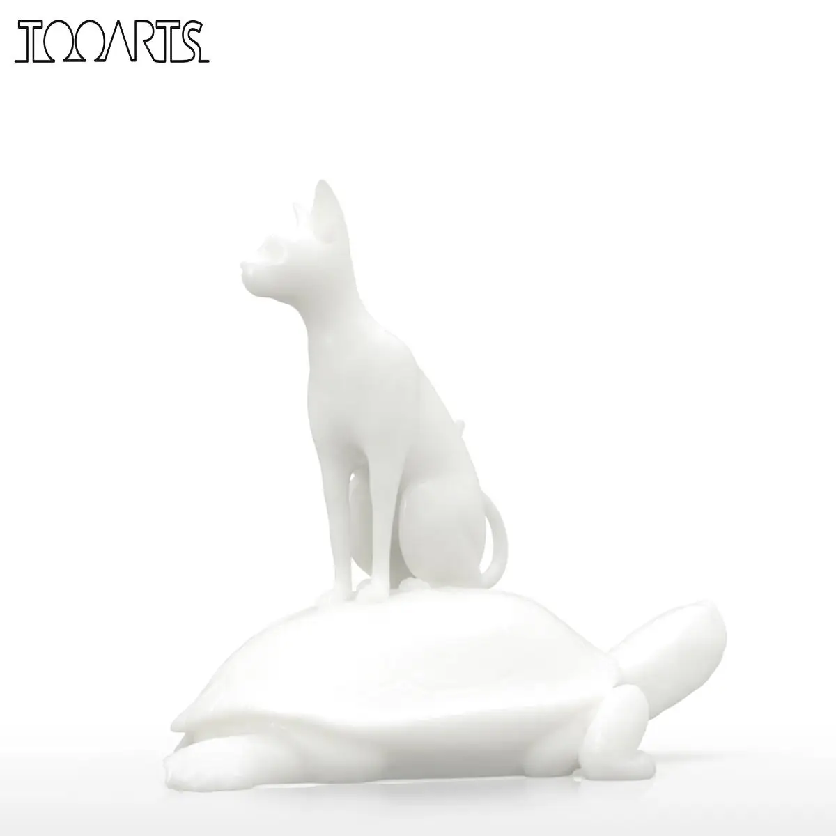 TOOARTS Cat Figurine for Home Tortoise with Cat 3D Printed Sculpture Animal Sculpture Abstract Modern Sculpture Tabletop Decor
TOOARTS Cat Figurine for Home Tortoise with Cat 3D Printed Sculpture Animal Sculpture Abstract Modern Sculpture Tabletop Decor