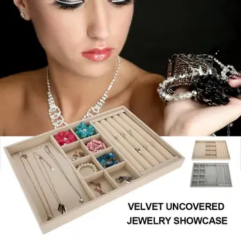 2 Colors Velvet Uncovered Ring Stud Earring Necklace Tray Showcase Jewelry Display Plate Makeup Tool Kit
2 Colors Velvet Uncovered Ring Stud Earring Necklace Tray Showcase Jewelry Display Plate Makeup Tool Kit