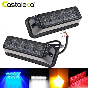 Castaleca 4LED durable strobe flash light Super bright emergency strobe light High-quality lens warning lamp 12V/24V amber white
Castaleca 4LED durable strobe flash light Super bright emergency strobe light High-quality lens warning lamp 12V/24V amber white