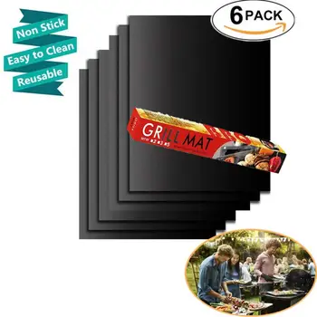 6Pcs/Set Grill Mat Heat Isolation Nonstick Grill BBQ Mat Cushion Pad Outdoor Picnic Tools Grill Mat PTFE Coated On The Surface
6Pcs/Set Grill Mat Heat Isolation Nonstick Grill BBQ Mat Cushion Pad Outdoor Picnic Tools Grill Mat PTFE Coated On The Surface