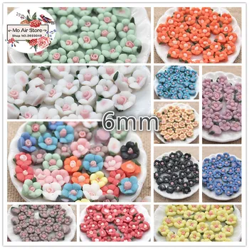 50pcs 6mm Mixed Color handmade ceramics flower flatback cabochon DIY jewelry phone decoration No Hole
50pcs 6mm Mixed Color handmade ceramics flower flatback cabochon DIY jewelry phone decoration No Hole