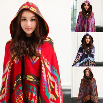 Women's Ethnic Style Geometric Pattern Hooded Cloak Long Cape Shawl Scarf Poncho New Arrival
Women's Ethnic Style Geometric Pattern Hooded Cloak Long Cape Shawl Scarf Poncho New Arrival