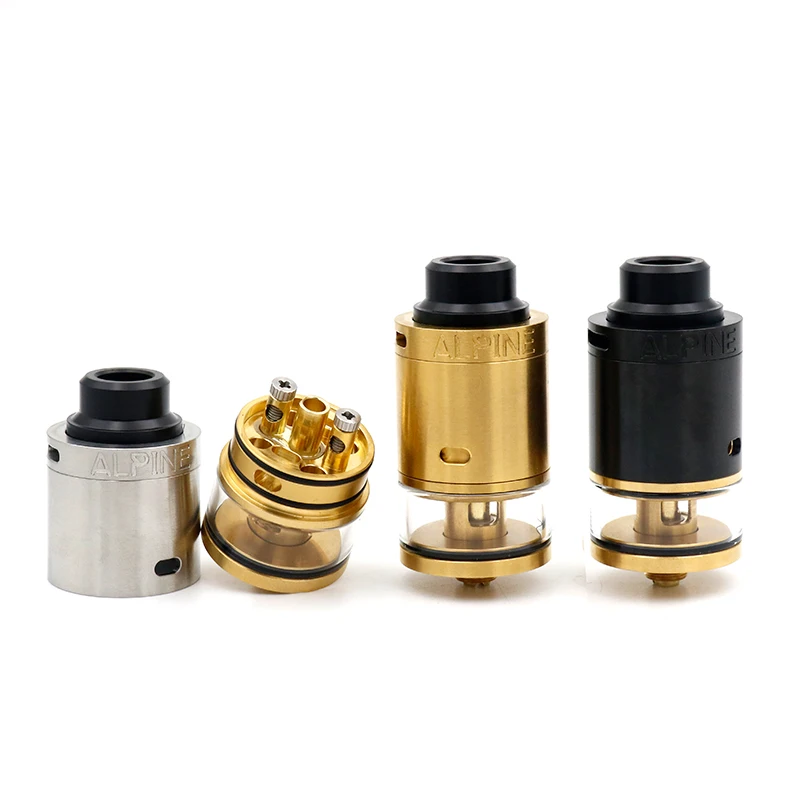 ALPINE RTDA RDA Atomizer Vape Tank Vaporizer Rebuilding Dripping RDA Atomizer Vape 510 Thread Vape Vaporizador
ALPINE RTDA RDA Atomizer Vape Tank Vaporizer Rebuilding Dripping RDA Atomizer Vape 510 Thread Vape Vaporizador