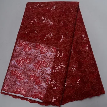 2018 High Quality Red African Organza Lace Fabric French Tulle Lace With Sequins Mesh Laces Fabric For Wedding Dress PSA146-2
2018 High Quality Red African Organza Lace Fabric French Tulle Lace With Sequins Mesh Laces Fabric For Wedding Dress PSA146-2