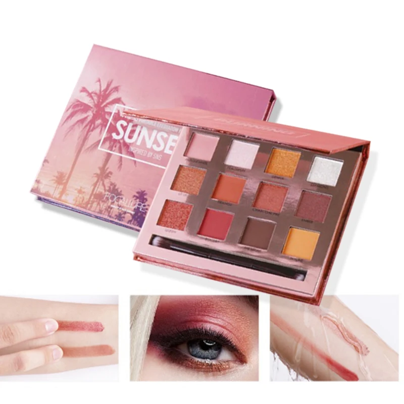 Shimmer Eyeshadow Palette Naked Makeup Waterproof Matte Eye Shadow Glitter Gold Nude 12 Color
Shimmer Eyeshadow Palette Naked Makeup Waterproof Matte Eye Shadow Glitter Gold Nude 12 Color