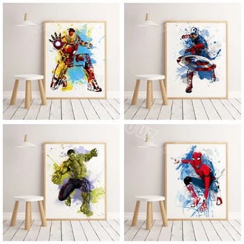 2019 watercolor marvel superhero movie Avengers: Endgame poster pictures for children's room decoration canvas painting K295
2019 watercolor marvel superhero movie Avengers: Endgame poster pictures for children's room decoration canvas painting K295