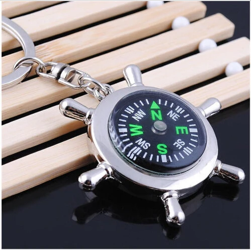 New Hot Survival Alloy Wheel Ruder Compass Keychain Outdoor Camping Hiking Key Ring GM320
New Hot Survival Alloy Wheel Ruder Compass Keychain Outdoor Camping Hiking Key Ring GM320
