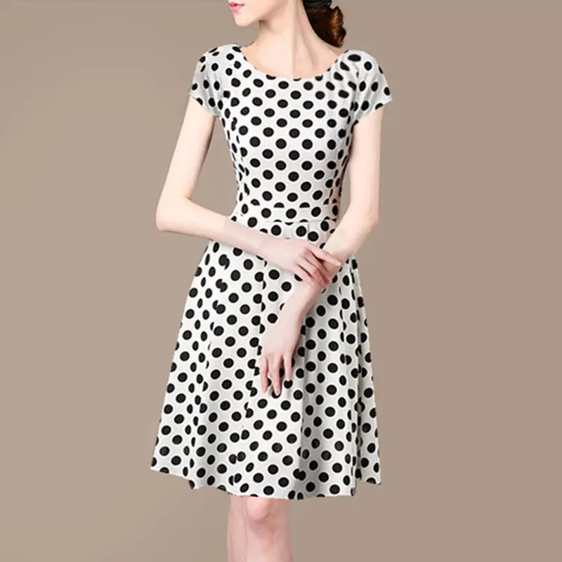 Womens high waist Dresses 2019 elegant polka dot Retro Vintage Robe Rockabilly Swing Pinup Vestidos office ladies Party Dress
Womens high waist Dresses 2019 elegant polka dot Retro Vintage Robe Rockabilly Swing Pinup Vestidos office ladies Party Dress