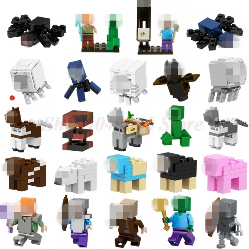 Legoing Minecraft Steve Zombie Ghast Action Figures Mpdel Building Block Bricks Compatible With Minecrafted Legoings Kids Toy
Legoing Minecraft Steve Zombie Ghast Action Figures Mpdel Building Block Bricks Compatible With Minecrafted Legoings Kids Toy