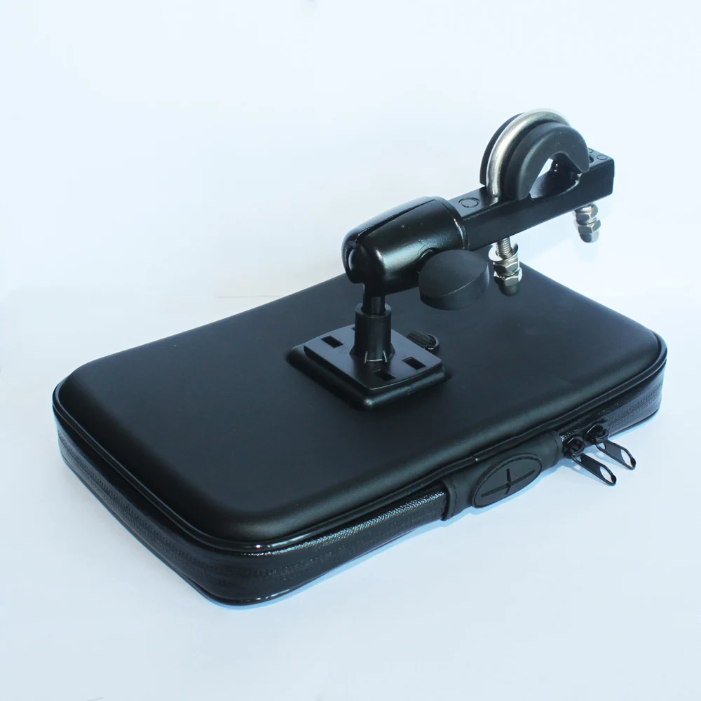 Motorcycle Scooter Handlebar Mount Cell Phone Holder with Water Resistant Case and USB Cable Jack for 6.5-7 Inch Device
Motorcycle Scooter Handlebar Mount Cell Phone Holder with Water Resistant Case and USB Cable Jack for 6.5-7 Inch Device