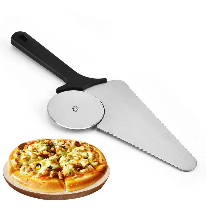 Stainless Steel Pizza Knife Kitchen Baking Multi-function Roller Pizza Shovel Cake Shovel Knife Bakeware Pizza Cutter
Stainless Steel Pizza Knife Kitchen Baking Multi-function Roller Pizza Shovel Cake Shovel Knife Bakeware Pizza Cutter