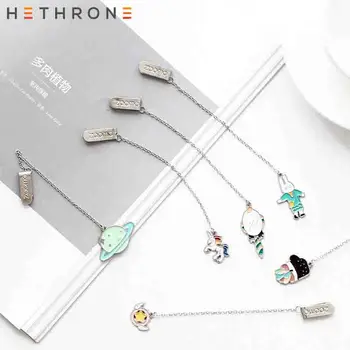 Hethrone 1pcs Cute Cartoon Animals Metal Unicorn bookmark creative Pendant Paper Clip Retro Bookmarks Office Schoo Stationery
Hethrone 1pcs Cute Cartoon Animals Metal Unicorn bookmark creative Pendant Paper Clip Retro Bookmarks Office Schoo Stationery