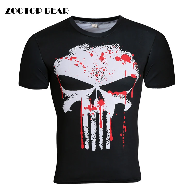 Hot Punisher/Black Panther/Batman/Superhero T shirt Compression High Elastic Tops Quality Crossfit Fitness Tees 2017 ZOOTOP BEAR 
Hot Punisher/Black Panther/Batman/Superhero T shirt Compression High Elastic Tops Quality Crossfit Fitness Tees 2017 ZOOTOP BEAR
