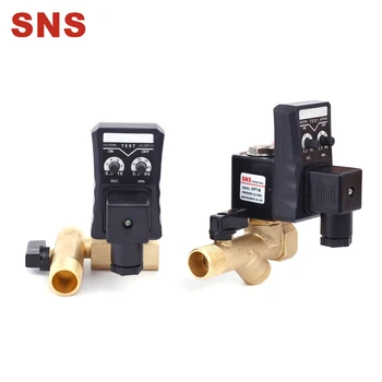 SNS OPT Series Electric Timer Auto Water Valve Solenoid Electronic Drain Valve for Air Compressor Condensate
SNS OPT Series Electric Timer Auto Water Valve Solenoid Electronic Drain Valve for Air Compressor Condensate