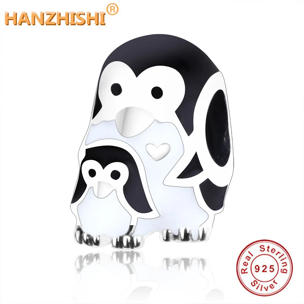 Authentic 100% 925 Sterling Silver Penguin Family Bead Black Enamel Fit Original Pandora Charm Bracelet DIY Jewelry Dropshippig
Authentic 100% 925 Sterling Silver Penguin Family Bead Black Enamel Fit Original Pandora Charm Bracelet DIY Jewelry Dropshippig