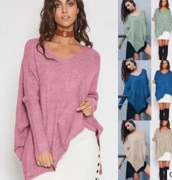 ZOGAA Autumn Women Sweater Casual Leisure Casual Zipper Sweater Female Batwing Sleeves Sweater Women Solid V Neck Loose Tops
ZOGAA Autumn Women Sweater Casual Leisure Casual Zipper Sweater Female Batwing Sleeves Sweater Women Solid V Neck Loose Tops