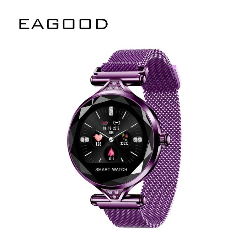 Женские Смарт часы EAGOOD модные с монитором сердечного ритма умные подарок для