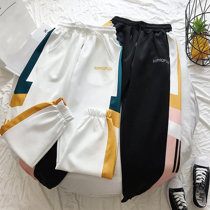 Lace Up Sports Women Trousers Pants Elastic Waist Thin Ankle Length Trouser Ladies Summer 2019 Korean Running Bottoms Students
Lace Up Sports Women Trousers Pants Elastic Waist Thin Ankle Length Trouser Ladies Summer 2019 Korean Running Bottoms Students