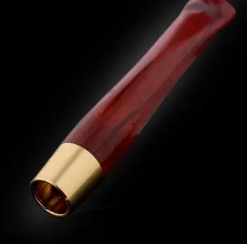 Luxury Mahogany Wood With Brass Cigarette Holder Filter Portable Mouthpiece Tobacco Smoking Pipe Herb Reusable Tar Smoking Pipe
Luxury Mahogany Wood With Brass Cigarette Holder Filter Portable Mouthpiece Tobacco Smoking Pipe Herb Reusable Tar Smoking Pipe