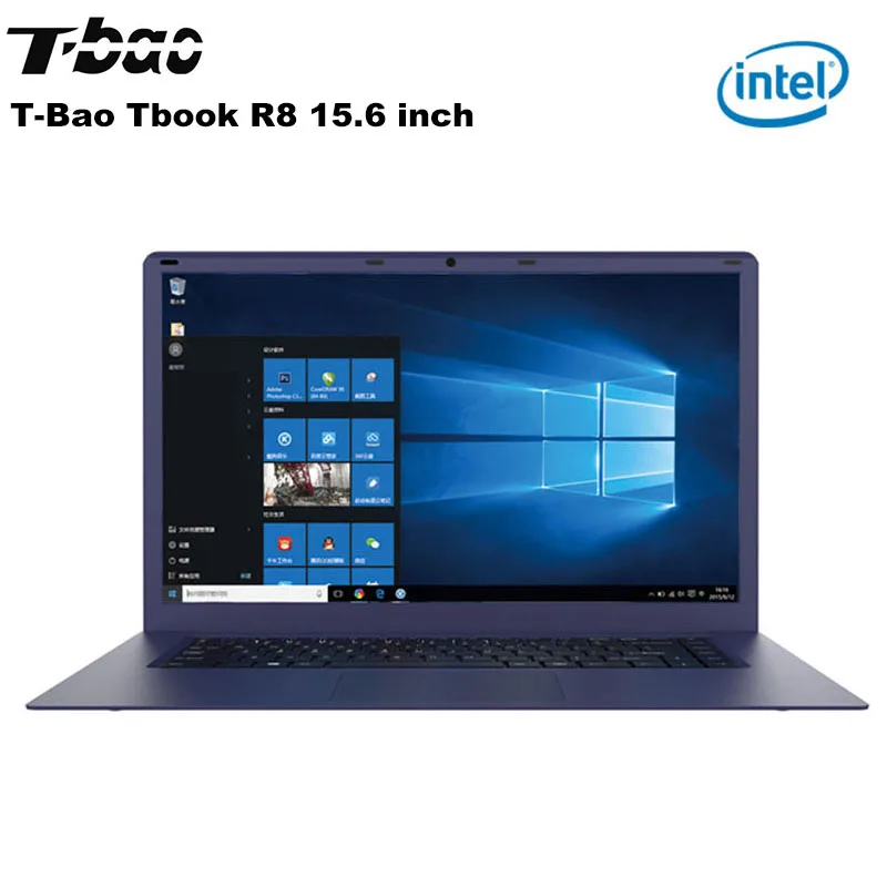 T-Bao Tbook R8 15.6” FHD Screen 4GB+64GB Laptop Windows 10 Intel Cherry Trail X5-Z8350 Quad Core Notebook W/ HDMI Dual Speaker