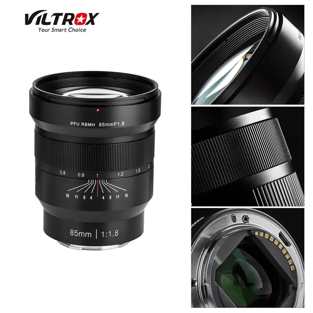 Viltrox PFU RBMH 85mm F1.8 Large Aperture Lens Fixed Focus Lens for Sony E-Mount Camera NEX-5N A9 A7M2 A7SS A6500 A6300 A6000
Viltrox PFU RBMH 85mm F1.8 Large Aperture Lens Fixed Focus Lens for Sony E-Mount Camera NEX-5N A9 A7M2 A7SS A6500 A6300 A6000