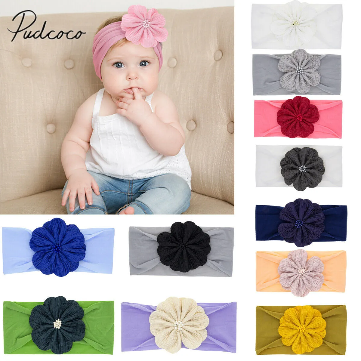 2019 Baby Accessories Newborn Cute Infant Baby Girls Boys Headband Cotton Elastic Baby Print Floral Hair Band Girls Flower Bow 
2019 Baby Accessories Newborn Cute Infant Baby Girls Boys Headband Cotton Elastic Baby Print Floral Hair Band Girls Flower Bow
