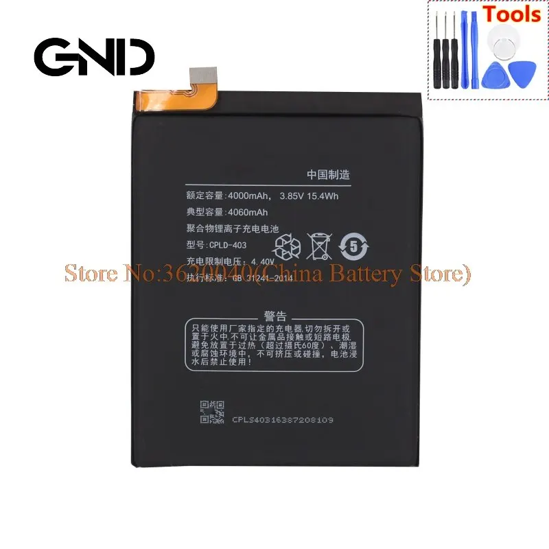 GND CPLD-403 Battery For Coolpad COOL1 dual cool1C106-6/7/8/9 C107-9 Li-ion Li-Polymer Batterie
GND CPLD-403 Battery For Coolpad COOL1 dual cool1C106-6/7/8/9 C107-9 Li-ion Li-Polymer Batterie