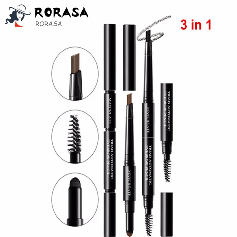3 in 1 Eyebrow Pencil Natural Waterproof Rotating Automatic Eye brow Pencil Cosmetic Eyebrow Shaping Liner Pen Eye Decoration
3 in 1 Eyebrow Pencil Natural Waterproof Rotating Automatic Eye brow Pencil Cosmetic Eyebrow Shaping Liner Pen Eye Decoration