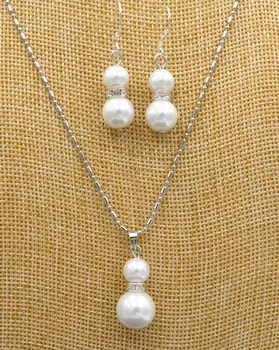 Prett Lovely Women's Wedding New 8-12mm white Sea shell Pearl Wedding Pendants Necklace & Earrings Set AAA
Prett Lovely Women's Wedding New 8-12mm white Sea shell Pearl Wedding Pendants Necklace & Earrings Set AAA