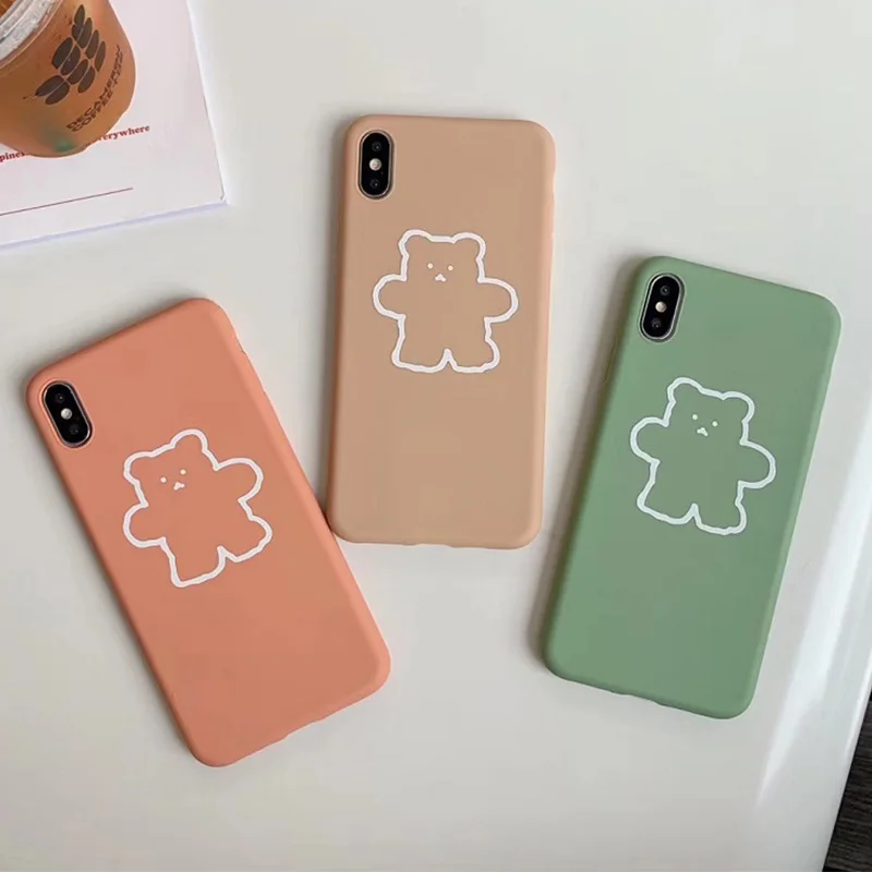 INS Korea candy bear matte phone case For iphone Xs MAX XR X 6 6s 7 8 plus cute cartoon bear soft TPU back cover
INS Korea candy bear matte phone case For iphone Xs MAX XR X 6 6s 7 8 plus cute cartoon bear soft TPU back cover