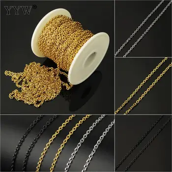 20m/Spool 4x3x0.80mm Stainless Steel Oval Chain Lucky Jewelry Necklace Extender Chain Link Chains For Jewelry Making Supplies
20m/Spool 4x3x0.80mm Stainless Steel Oval Chain Lucky Jewelry Necklace Extender Chain Link Chains For Jewelry Making Supplies