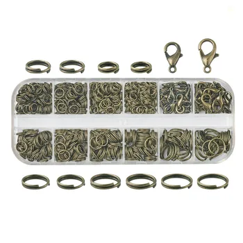 1 Box DIY Jewelry Findings Accessories,Iron Split Rings and Zinc Alloy Lobster Claw Clasps for jewelry making,Antique Bronze F60
1 Box DIY Jewelry Findings Accessories,Iron Split Rings and Zinc Alloy Lobster Claw Clasps for jewelry making,Antique Bronze F60
