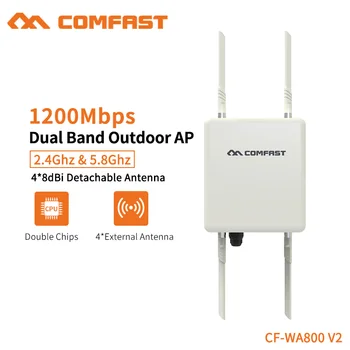 Comfast 1200Mbps Dual Band 2.4/5.8GHz Outdoor AP Strong Signal Built in Watchdog Chip AC Management Plug and Play CF-WA800 V2
Comfast 1200Mbps Dual Band 2.4/5.8GHz Outdoor AP Strong Signal Built in Watchdog Chip AC Management Plug and Play CF-WA800 V2